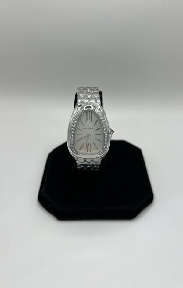 Serpenti Seduttori Steel Diamond bezel White Silver Dial - Image 4