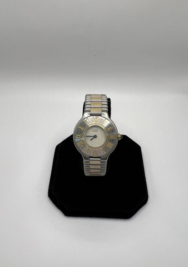 Cartier - Vintage Must 21 Watch - Gold and Steel - 1980's - Image 2