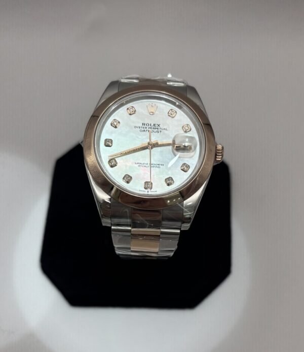 Rolex Datejust 41 – Silver Dial, Everose Rolesor (Ref. 126301)