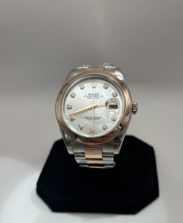 Rolex Datejust 41 – Silver Dial, Everose Rolesor (Ref. 126301) - Image 2