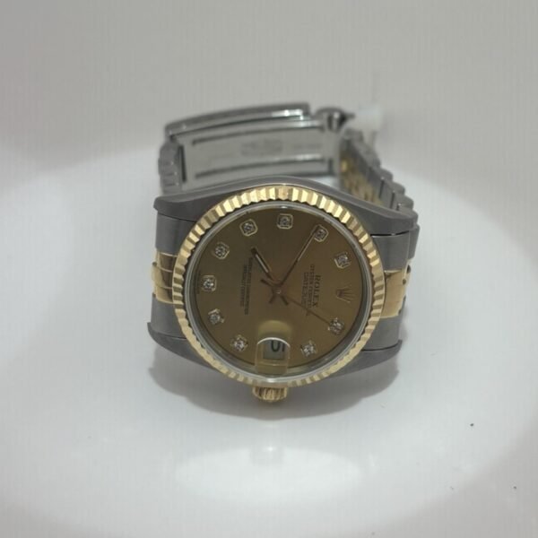Rolex Lady-Datejust 28 Rolesor (Steel & Yellow Gold) – Champagne Diamond Dial – Jubilee Bracelet – Ref. 279173