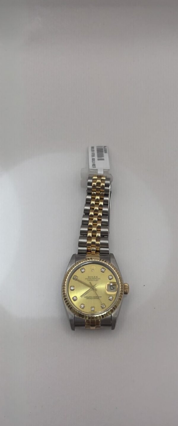 Rolex Lady-Datejust 28 Rolesor (Steel & Yellow Gold) – Champagne Diamond Dial – Jubilee Bracelet – Ref. 279173 - Image 2