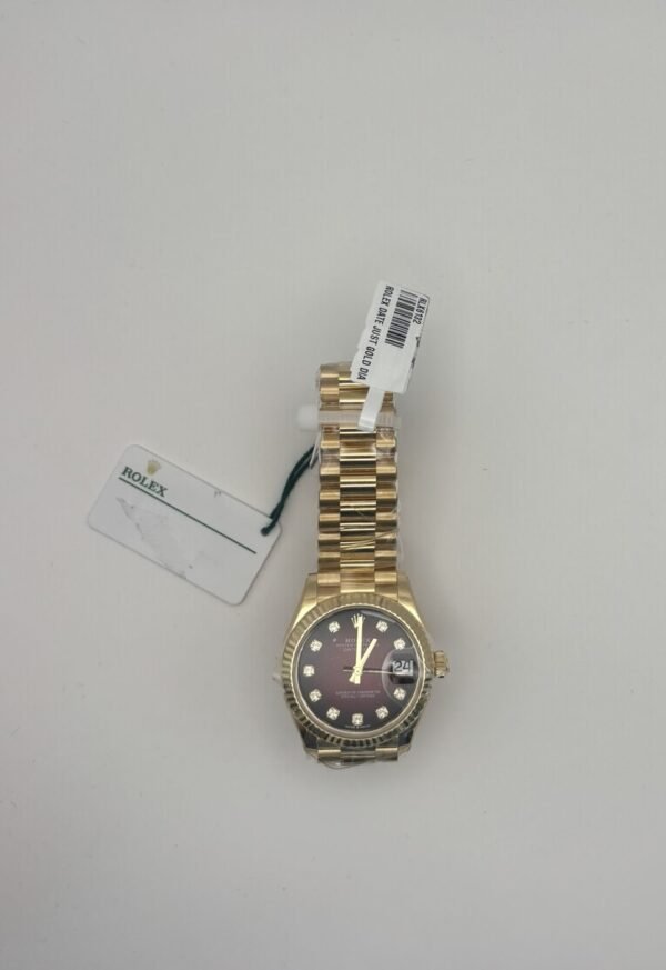Rolex Datejust 31 – Ref. 278278 31 mm solid 18k yellow gold case & President bracelet, fluted bezel. - Image 2