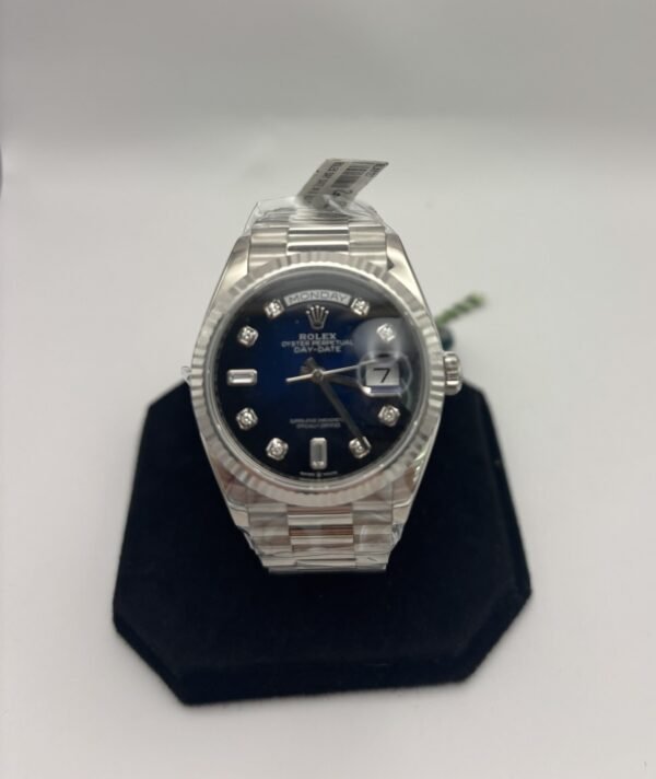 Rolex Ref. 128239 36 mm Solid 18k White Gold Case with Fluted Bezel