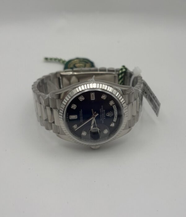 Rolex Ref. 128239 36 mm Solid 18k White Gold Case with Fluted Bezel - Image 3