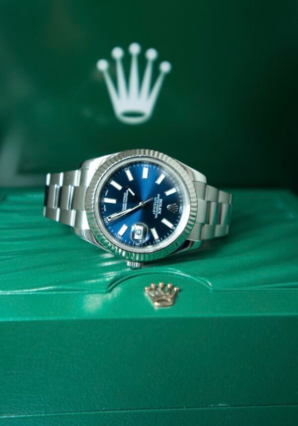 Rolex Datejust II – Blue Dial, Oyster Bracelet (Ref. 116334) - Image 2