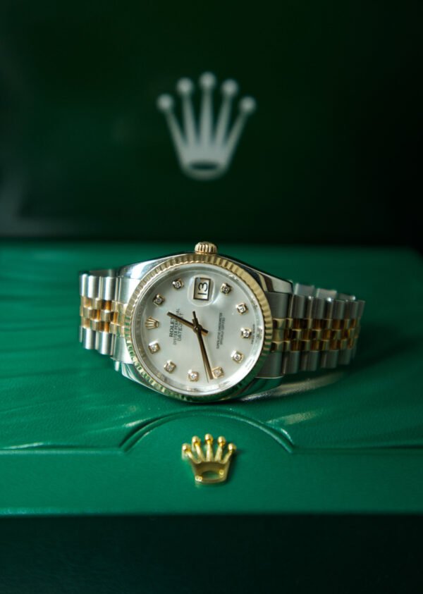 Rolex Datejust 36 mm – Mother-of-Pearl Diamond Dial, Everrose Gold (Ref. 126231) - Image 2